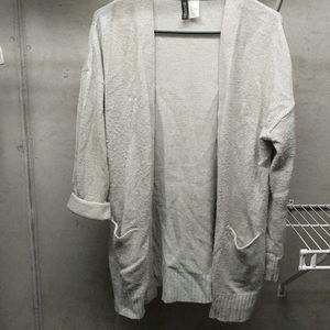 light grey cardigan